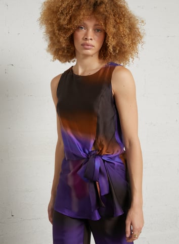 Printed round-neck tank top MOMONI Multicolored